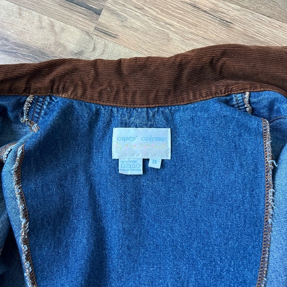 Casey Coleman vintage denim jacket corduroy collar - Picture 4 of 8